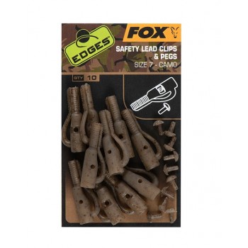 FOX CAMO LEAD CLIP&PEGS SIZE 7