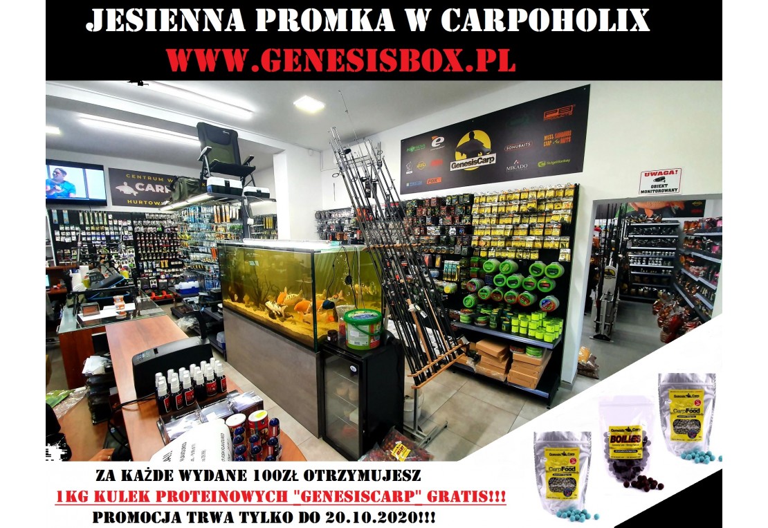 JESIENNA PROMOCJA: ZA KAŻDE WYDANE 100ZŁ OTRZYMUJESZ 1KG KULEK PROTEINOWYCH GRATIS!!