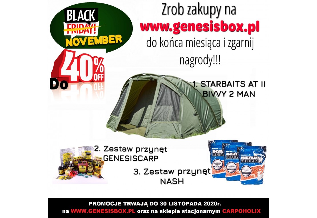 RUSZYŁY WYPRZEDAŻE NA WWW.GENESISBOX.PL ORAZ W SKLEPIE #CARPOHOLIX